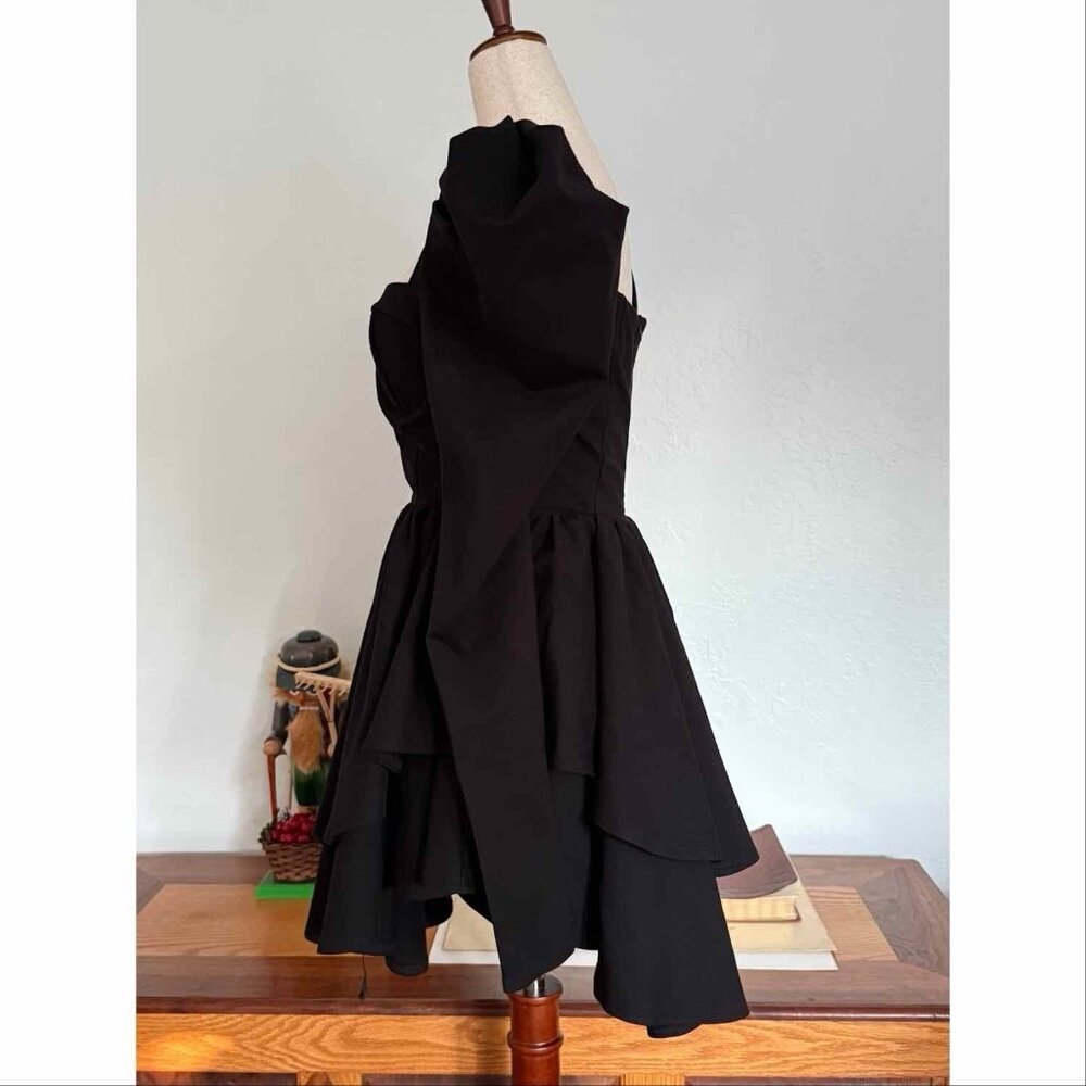 Selkie The Caviar Boleyn Dress Black Sz Small - Picture 7 of 12